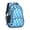 Blue Wavy Checkered, variant on Blue Wavy Checkered Pattern Backpack for School, Cute School Bag with Adjustable Shoulder Straps and Padded Back, 16.9"x12.6"x5.9"