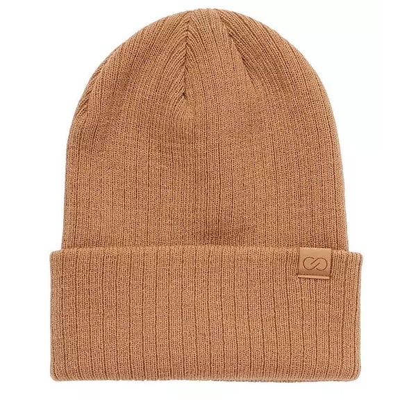CALIA Women's Ribbed Beanie (Tan Brown)