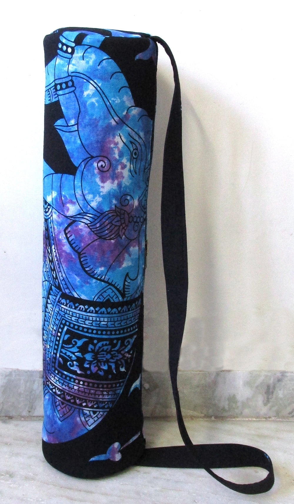 Indian Craft Castle Hippie Yoga Mat Carrier Bag with Shoulder Strap Yoga Mat Bag Gym Bag Beach Bag 