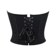 thumbnail image 4 of SRZYMJ Corset Top Bustier Renaissance Lace up Women Overbust Satin Plus Size, 4 of 5