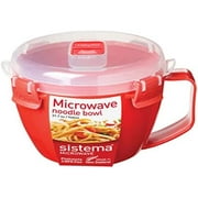 Sistema 1109ZS Microwave Collection Noodle Bowl, 31.7 oz, Red