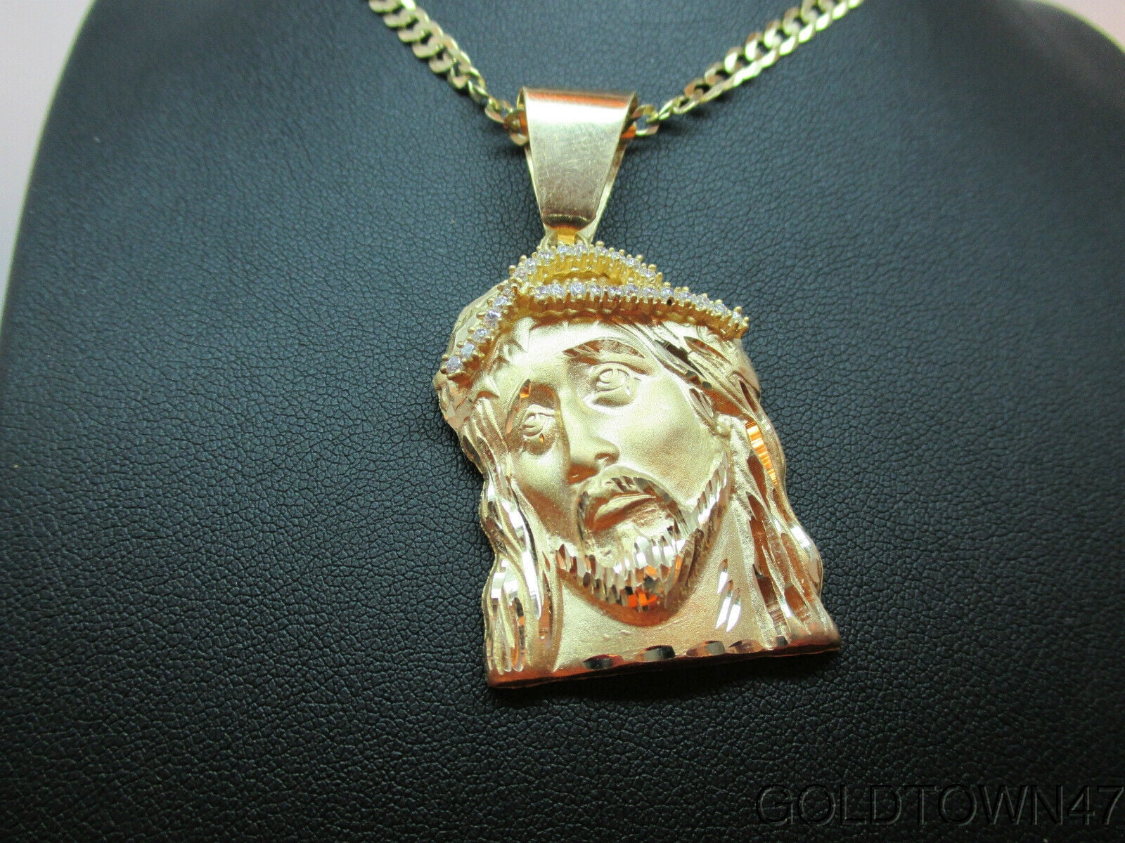 Jesus Head In 14K Yellow Gold - Walmart.com