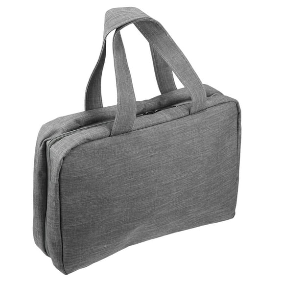 Unique Bargains 1pc Travel Toiletry Bag Makeup Bag Organizer Toiletry Organizer Waterproof Polyester Gray