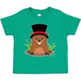 thumbnail image 3 of Inktastic Groundhog Day with Groundhog in Top Hat Boys or Girls Toddler T-Shirt, 3 of 5