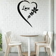 thumbnail image 3 of CCOCC Wall Paper,Love Design Decals,Self-Adhesive Long-Lasting Shine Wall Decor Living Room,Black, 3 of 4