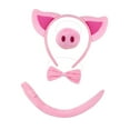 thumbnail image 2 of yingyy Ensemble de Costume Cochon Couvre-Chef Animal Cosplay pour Performance Carnaval Spectacles Scène Rose Sans Gants, 2 of 6