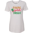 thumbnail image 3 of Inktastic Christmas Baking Spirits Bright with Green Oven Mit Women's T-Shirt, 3 of 5