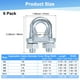 thumbnail image 3 of Uxcell 6-Pack Abrazaderas de Cable, Clip de Cable de Acero al Carbono M12, Sujetador de Silla de Perno en U, 3 of 6