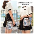 thumbnail image 6 of FORMRS Crossbody Bag for Women Quilted Travel Shoulder Cell Phone Purse with Chain Strap Handbag, White Sea Plants, 6 of 7
