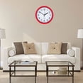 thumbnail image 6 of Ghojet Wall Clock White Vintage Silent Non Ticking Bat Opp Quartz Analog Display,8 Inch, 6 of 6