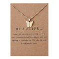 thumbnail image 4 of Sweet Butterfly Necklace Acrylic Color Clavicle Chain Necklace, 4 of 9