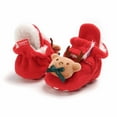 thumbnail image 4 of Cozy Baby Sneakers Winter Boots Insulated High Top Anti- Warm Shoes for Toddlers Comfortable Walking Shoes,Color:Red,Size:0-6 Months, 4 of 9