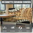thumbnail image 4 of XYZCANDO Brown Tribal Pattern RV Dinette Cushions Comfortable RV Decor Stylish Bench Seat Cover Polynesia Universal Cushion Covers for Couches and Sofas Washable Slip Covers, 4 of 7