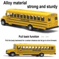 thumbnail image 4 of Modelo de coche/autobús escolar amarillo de metal fundido a presión con neumáticos desmontables, construcción de goma resistente y estructura metálica. Apto para niños y niñas., 4 of 5