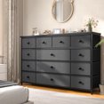 thumbnail image 2 of Romorgniz Dresser TV Stand, 13 Drawer Dressers for Bedroom, Chest of Drawers for 45" Long TV, Fabric Dresser for Storage, Gray, 2 of 8