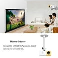 thumbnail image 3 of CHUANK Universal Projector Wall Ceiling Mount Hanger 360°Rotatable Head with Length 7.0inch/11lbs Load Mounting Bracket Fits for Most Home Office, 3 of 8