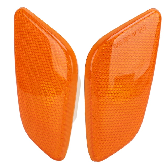 Cubierta de Luz de Marcador Lateral Delantera Amarilla Bling Bling para Jeep Wrangler 1997-2006 2 uds