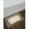 thumbnail image 2 of Art Nouveau Bath Mat, Flower Bouquets Forming an Arch Vintage Style Feminine Old Fashioned, Non-Slip Plush Mat Bathroom Kitchen Laundry Room Decor, 29.5 X 17.5 Inches, Cream Umber Brown, Ambesonne, 2 of 2