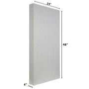 ATS Acoustics ECO Panel Low-VOC Professional Studio Recording Booth Sound Absorbing Acoustic Panel 24 x 48 x 4 (Platinum)