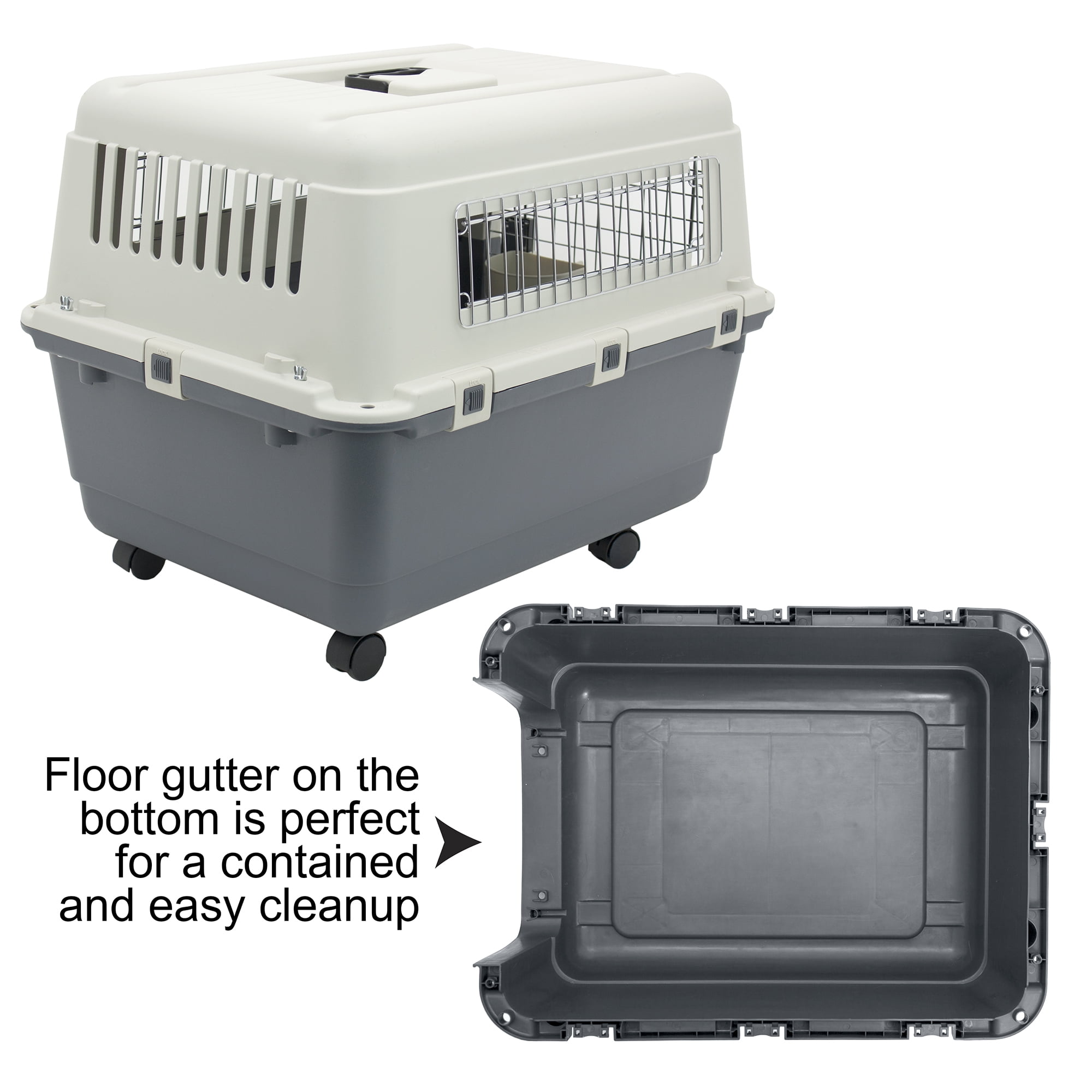 Kennels Direct Premium Plastic Dog Kennel and Travel Crate, Medium eBay