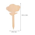 thumbnail image 3 of 50pcs Wooden Plant Labels Flower-Type Plant Labels Garden Markers Flowers Tool, 3 of 7