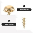 thumbnail image 4 of 8 Pcs Screw Caps Decorative Wood Screws with Brass Self-tapping Fasteners Furniture Mirror, 4 of 6