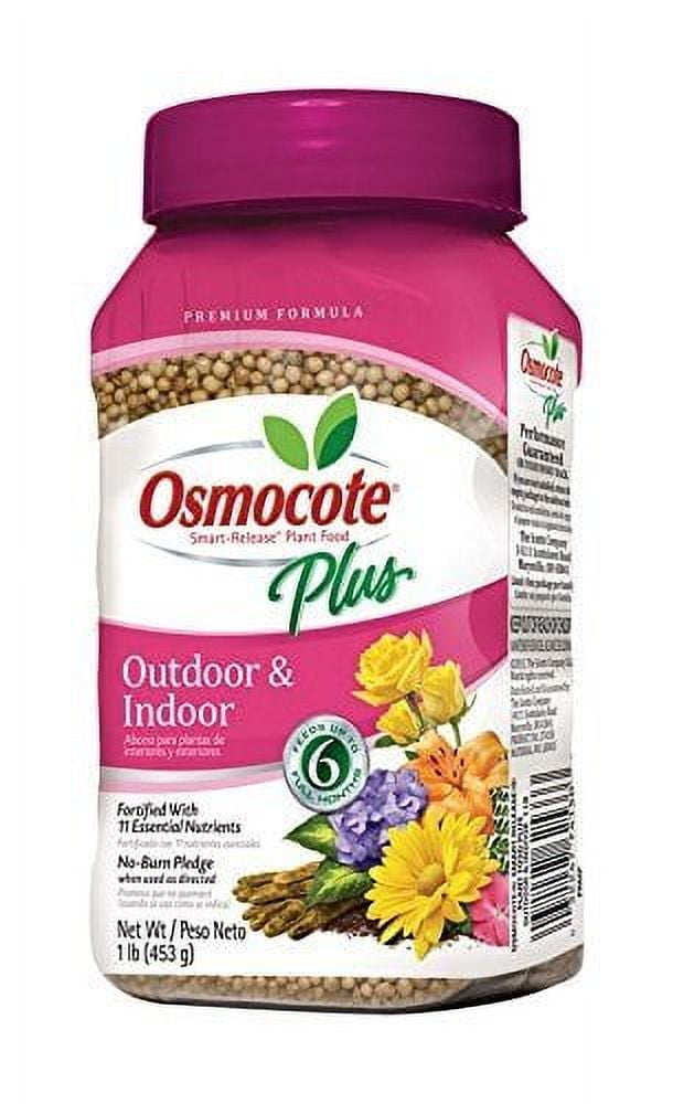 2-pack Osmocote Smart-Release Plant Food Plus - Granules, Outdoor & Indoor - 2 Pack, 1 Lb Each — Outdoor & Indoor Plant Use, Easy Application