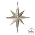 thumbnail image 3 of Vickerman 12" Rose Gold Iridescent Glitter Bethlehem Star Christmas Ornament, 2 per Box, 3 of 3
