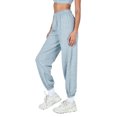 thumbnail image 3 of Seyurigaoka Womens Casual Loose Joggers Trousers Elastic Mid Waist Sports Running Pants Solid Color Workout Fitness Street Sweatpants, 3 of 5