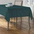 thumbnail image 2 of LA Linen Polyester Poplin Rectangular Tablecloth 60 by 144-Inch, Teal Dark, 2 of 2