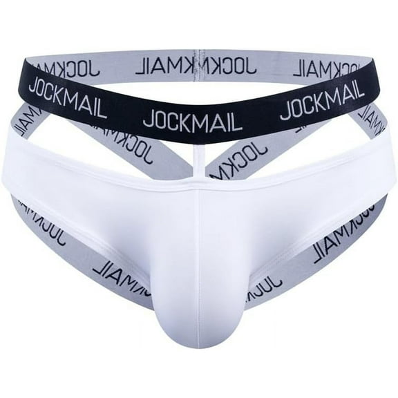 JOCKMAIL Men's Sexy Jockstrap Ice Silk Breathable Thongs Men's Thong Jockstrap Underwear