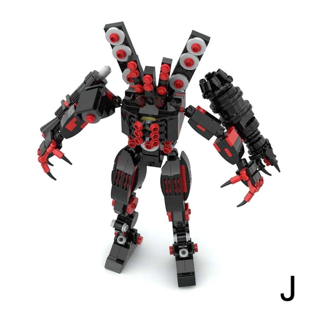 Moc Building Blocks Toilet Man Vs Monitoring Man Building Blocks Skibidi Toilet Popular Game Building Blocks Toys
