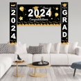thumbnail image 3 of 3 Pieces 2024 Graduation Party Decorations Graduation Porch Sign Class Of 2023 Grad Banner Graduation Hanging Porch Banner Door Sign For Grad Party Home Door Porch Wall Decor, 3 of 7