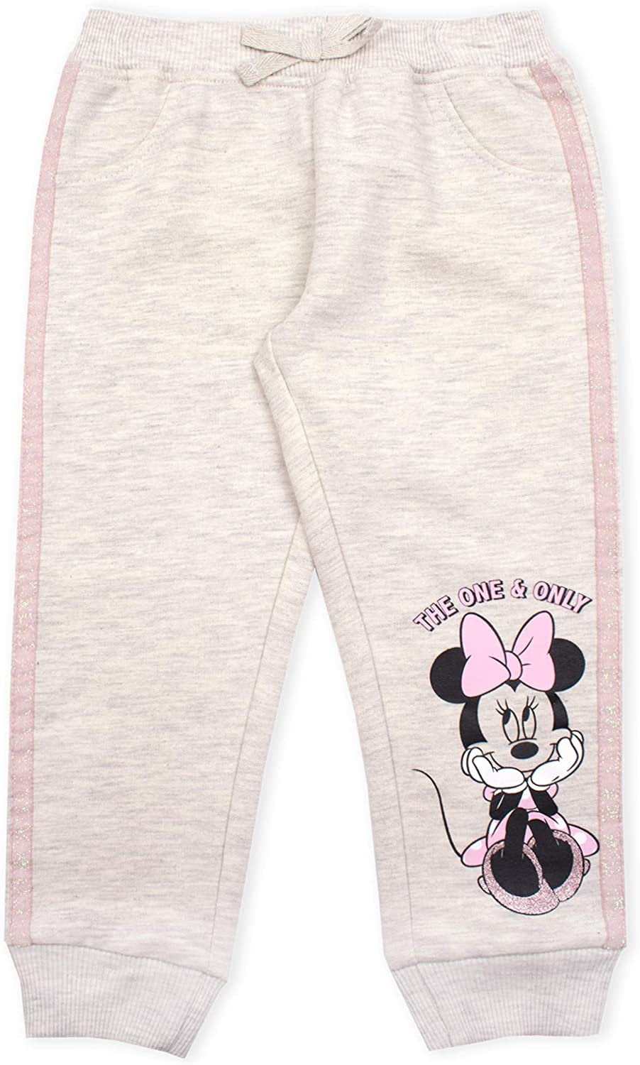 Disney Minnie Mouse Girls Jogger Sweatpants, 2-pack, Sizes 4-6X