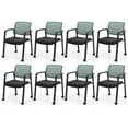 thumbnail image 1 of Gymax 8 Pcs Chaises de Conférence Empilables Chaise en Maille pour Bureau Invité Salle d'Attente Roues, 1 of 9