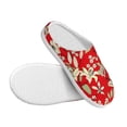 thumbnail image 3 of KLL Lilies Flowers Pattern Adult Unisex Cozy Slippers,Fuzzy Slip-on Slippers TPR Sole Slippers Comfort Plush Home Footwear for Indoor & Outdoor-13, 3 of 7