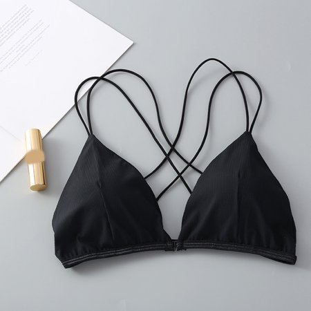 

Bnwani Women s Bra Fashion 2022 Female Three-Point Bikini Bras Camisole Vest Women Comfortable Underwear