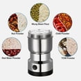 thumbnail image 3 of Electric Coffee Bean Grinder Nut Seed Herb Grind Spice Crusher Mill Blender US, 3 of 8