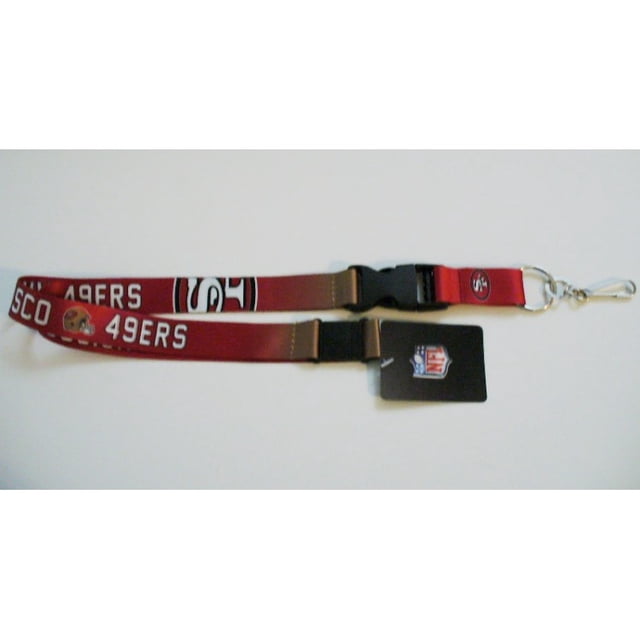 San Francisco 49ers Crossover Lanyard With Safety Latch