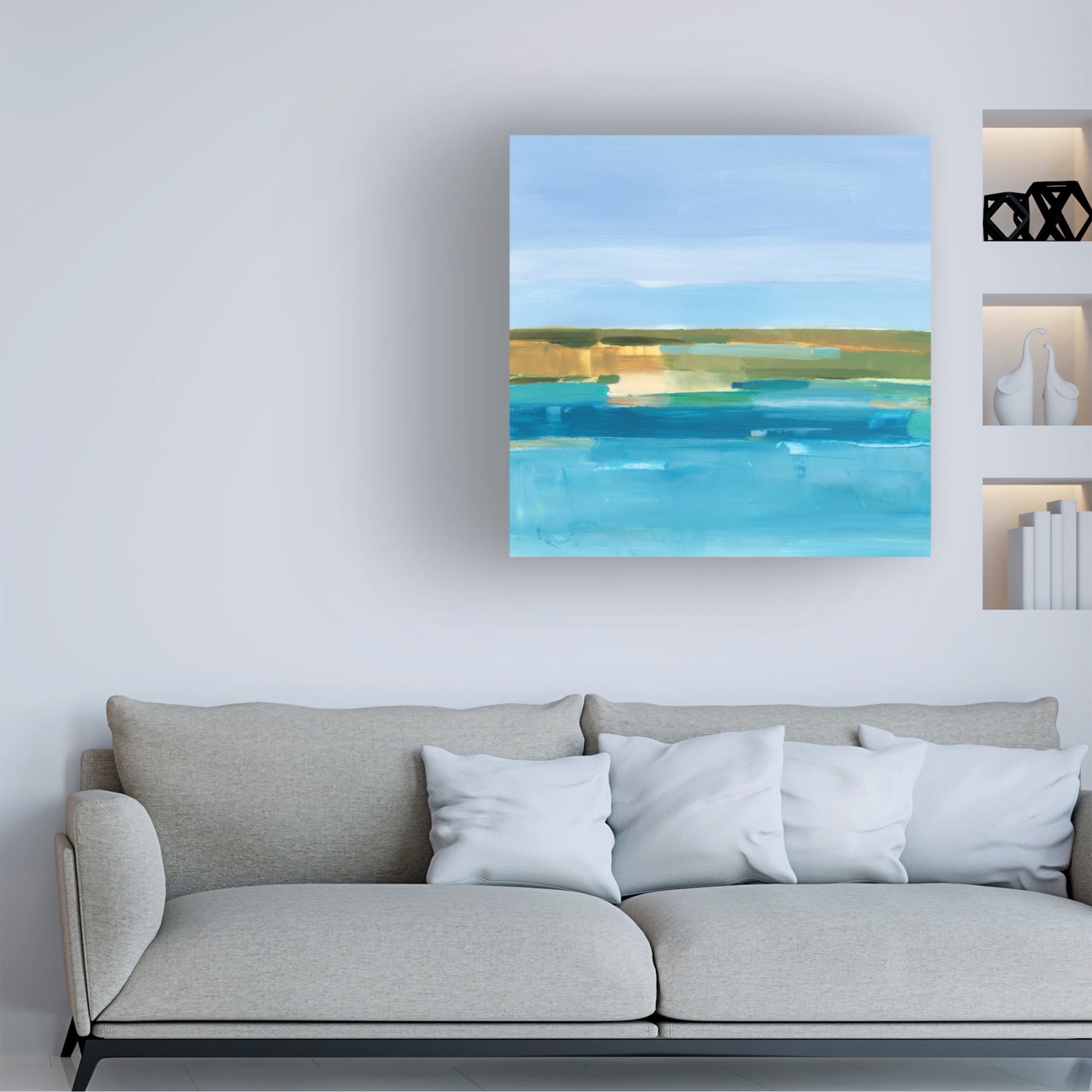 Trademark Fine Art Ethan Harper Crystal Blue Horizon I Canvas Wall Art