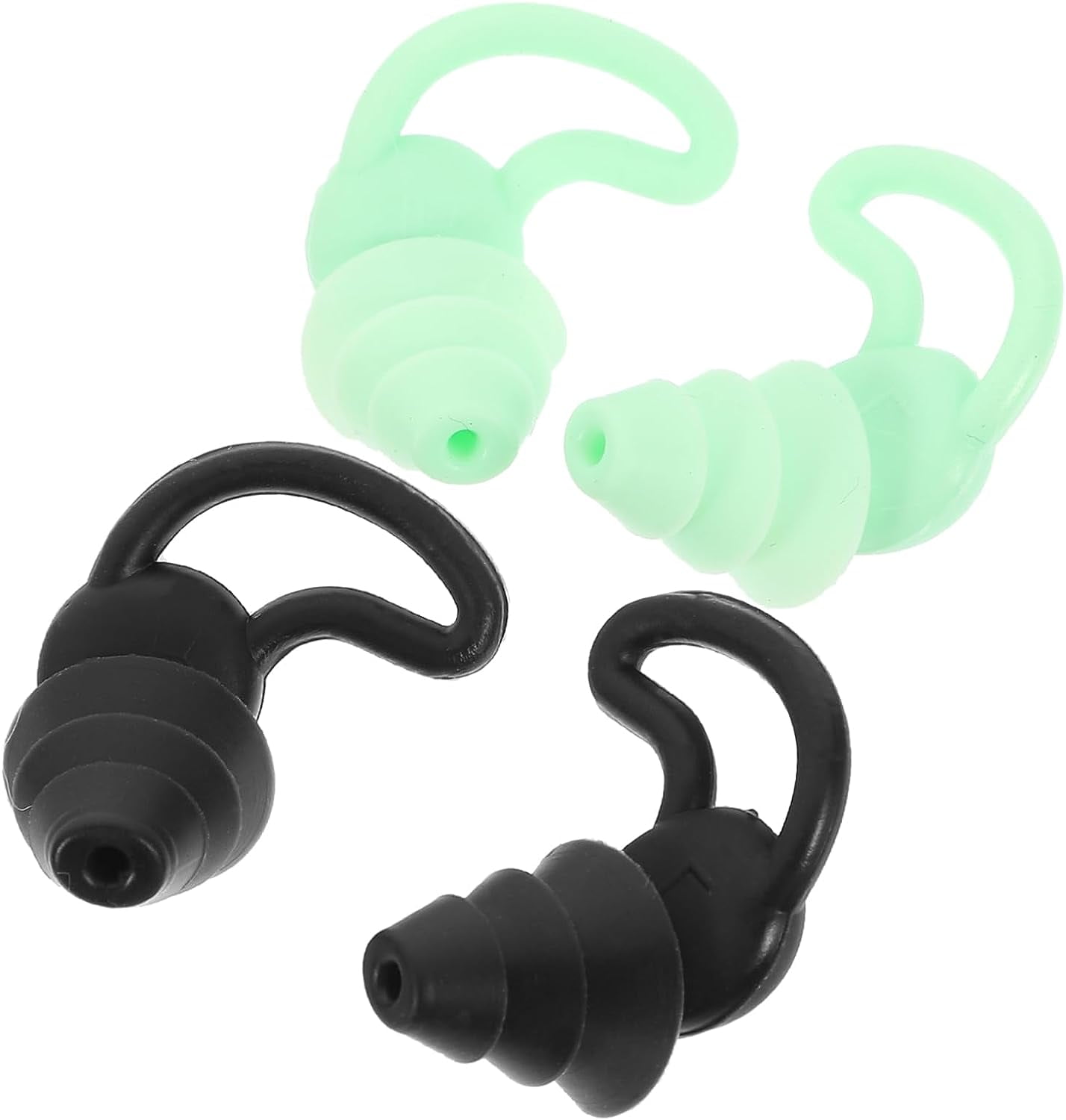 2 Pairs Noise Canceling Earplugs Noise Cancelling Silicone Ear Plugs for Noise Reduction Sleep
