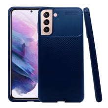 Atti Rugged Carbon Samsung S21 Plus Azul Marino 1pz Mas Mica 9D Atti Funda de Silicon Uso Rudo