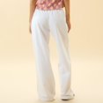 thumbnail image 6 of BLVB Summer Lounge Pants for Women Drawstring Waist Pajama Pants Pjs Bottoms Casual Wide Leg Trousers Homewear, 6 of 7