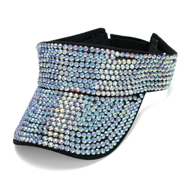 Baseball Caps Bling Rhinestones Sport Hat with Adjustable Strap Visor for Unisex Summer Cap