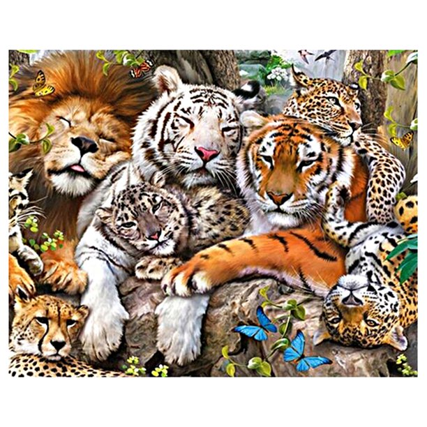 Taladro diamante pintura (DE2824) 5D DIY cuadrado completo fauna punto de cruz bordado Kit 40x50cm FLhrweasw Nuevo
