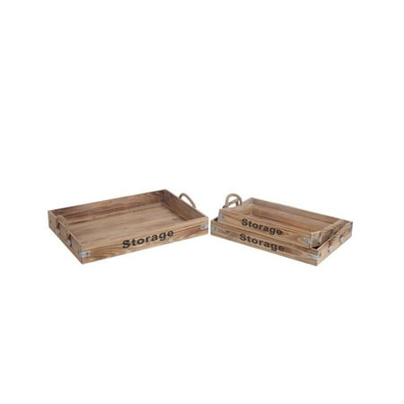 UPC 805572885730 product image for Privilege 88573 21.5 x 15 x 3 in. 3 Piece Wooden Tray | upcitemdb.com
