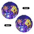 thumbnail image 2 of Pofeuu SpongeBob SquarePants Miroir de Maquillage de Poche Portable Couverture en PU Miroir de Voyage Compact avec Verre Double Face Normal et Grossissant - Forme Ronde - Forme Ronde, 2 of 9
