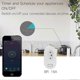 thumbnail image 3 of MOES Tuya 16A/10A Brazil Standard Smart Plug with Power Monitor, Smart Life APP WiFi Smart Socket Works for Google Home, Alexa, 3 of 5