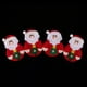 thumbnail image 4 of Paquete de 4 cubiertos para cena de Navidad con Papá Noel y muñeco de nieve Santa, 4 of 9