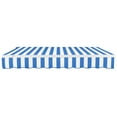 thumbnail image 4 of Awntech 10 Ft Maui Left Motorized Heavy Duty Patio Retractable Awning (120in x 9.25in x 96in), Bright Blue/White Stripe, 4 of 8
